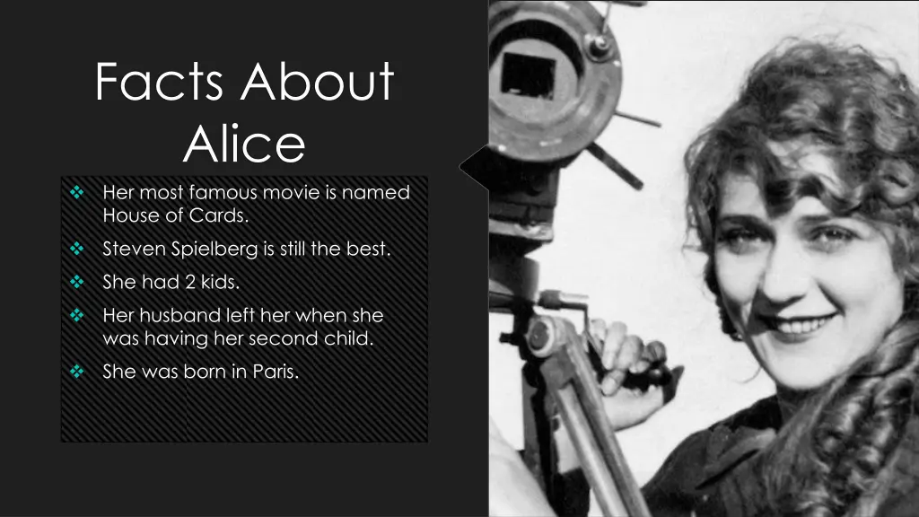 facts about alice her most famous movie is named