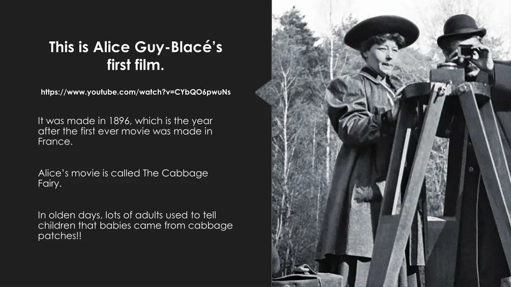 this is alice guy blac s first film