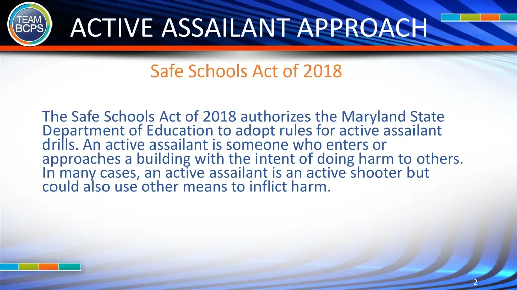 active assailant approach