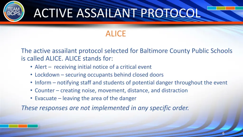 active assailant protocol