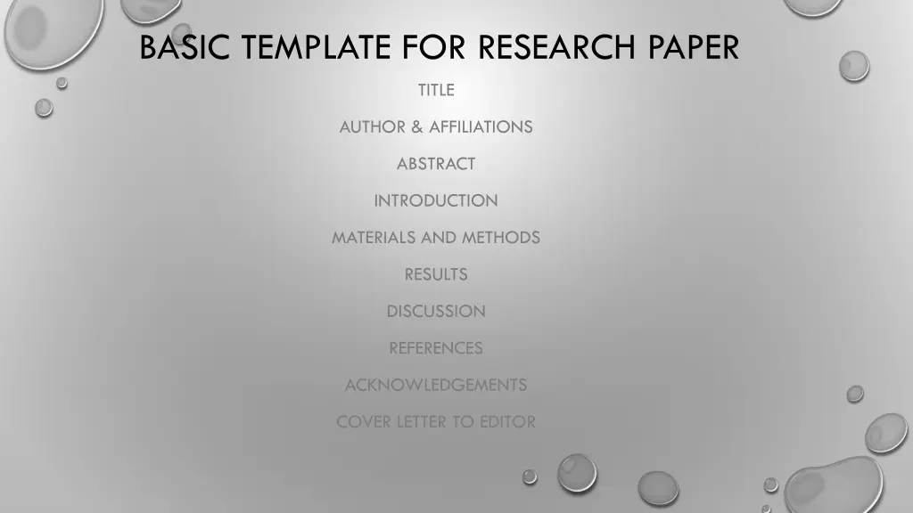 basic template for research paper