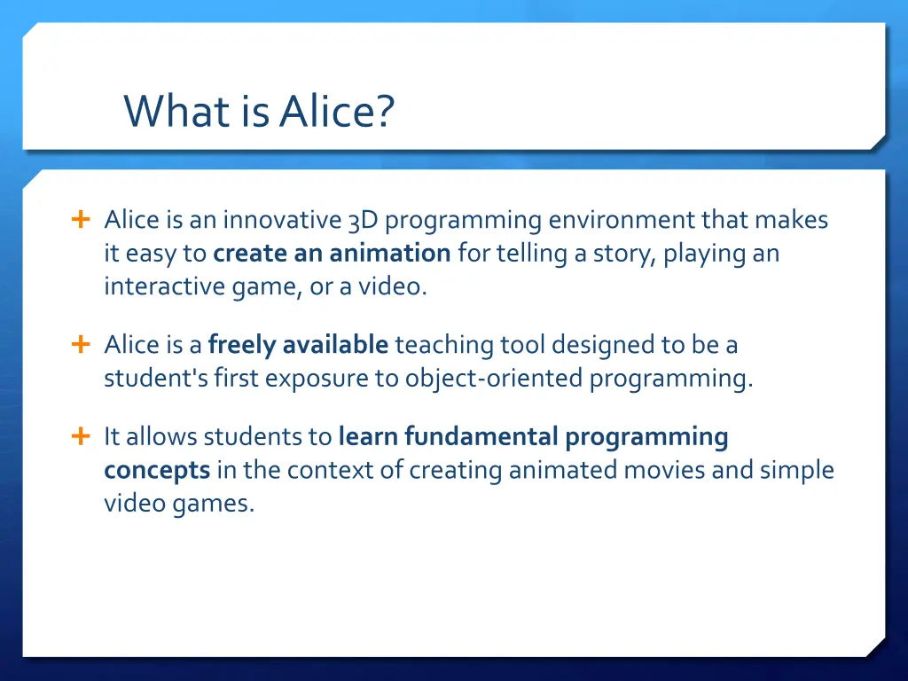 what is alice