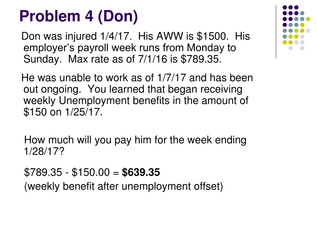problem 4 don don was injured