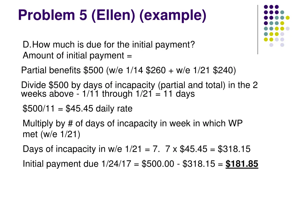 problem 5 ellen example