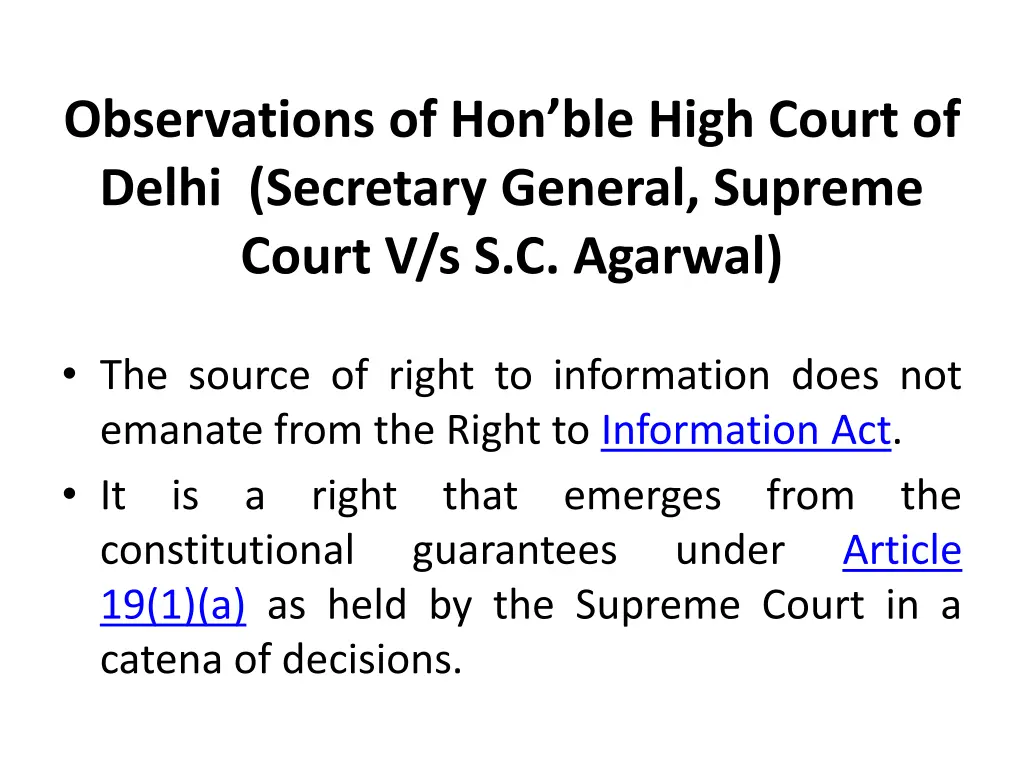 observations of hon ble high court of delhi
