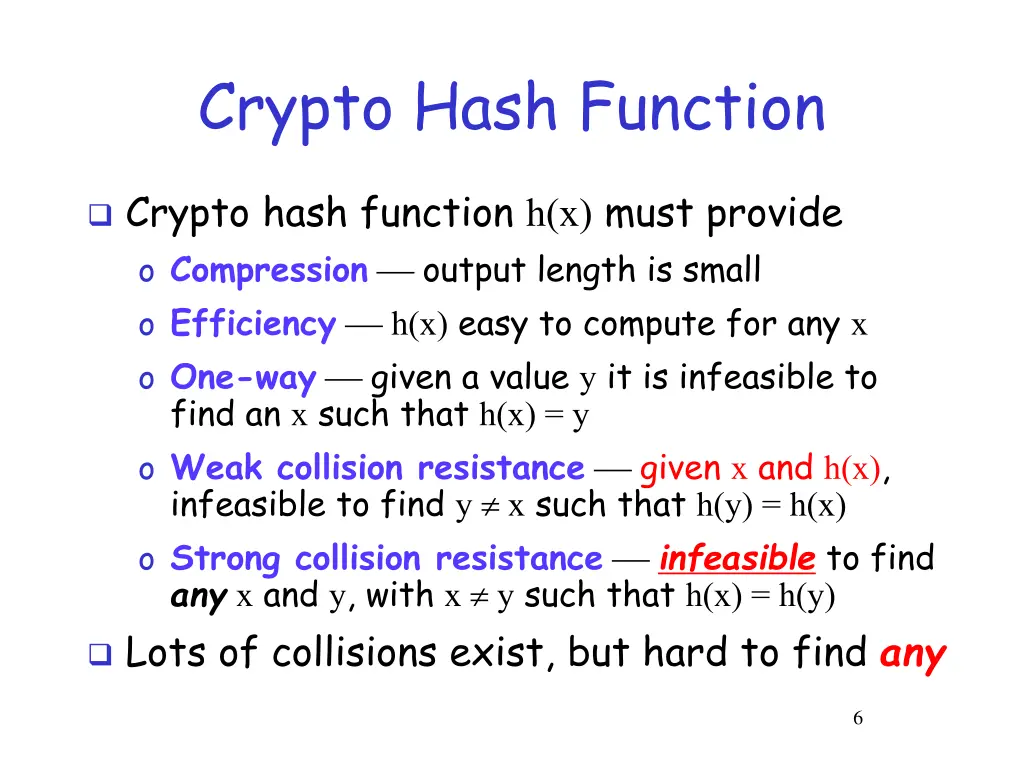 crypto hash function