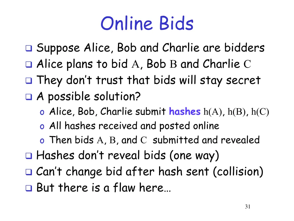online bids
