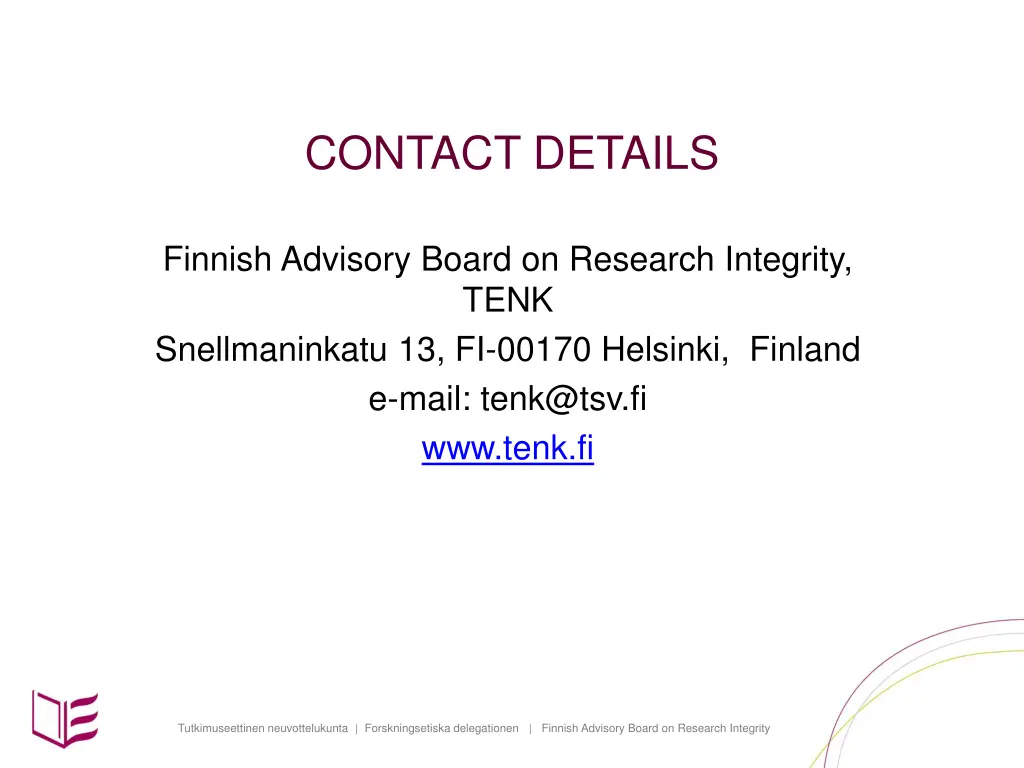 contact details