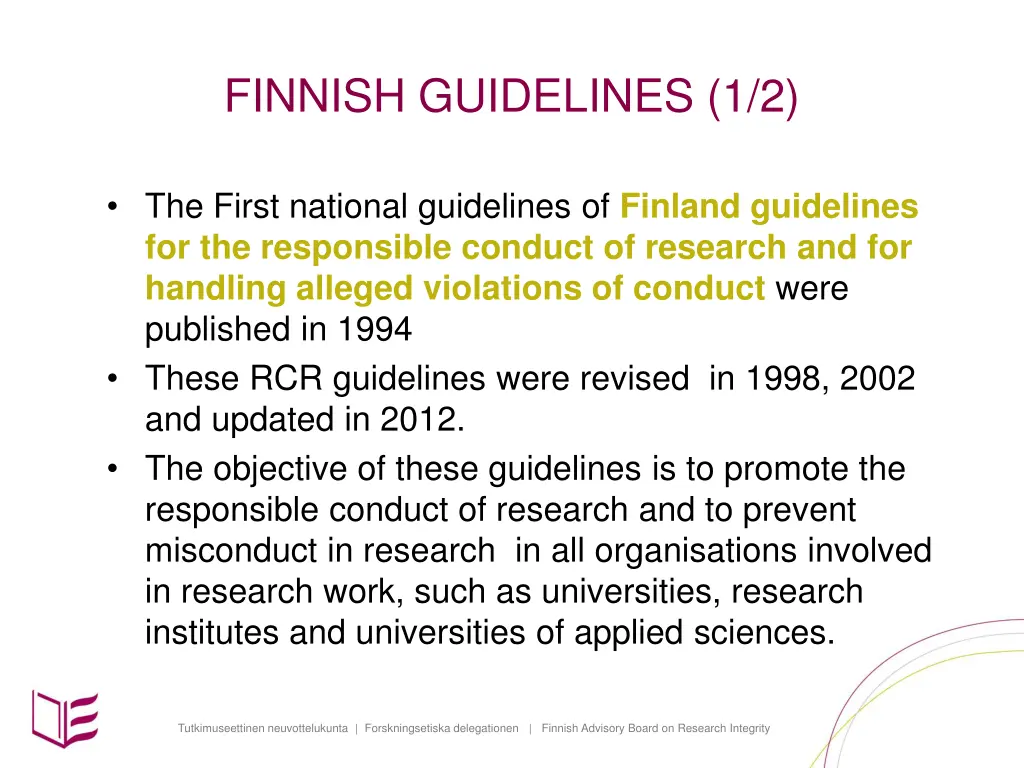 finnish guidelines 1 2