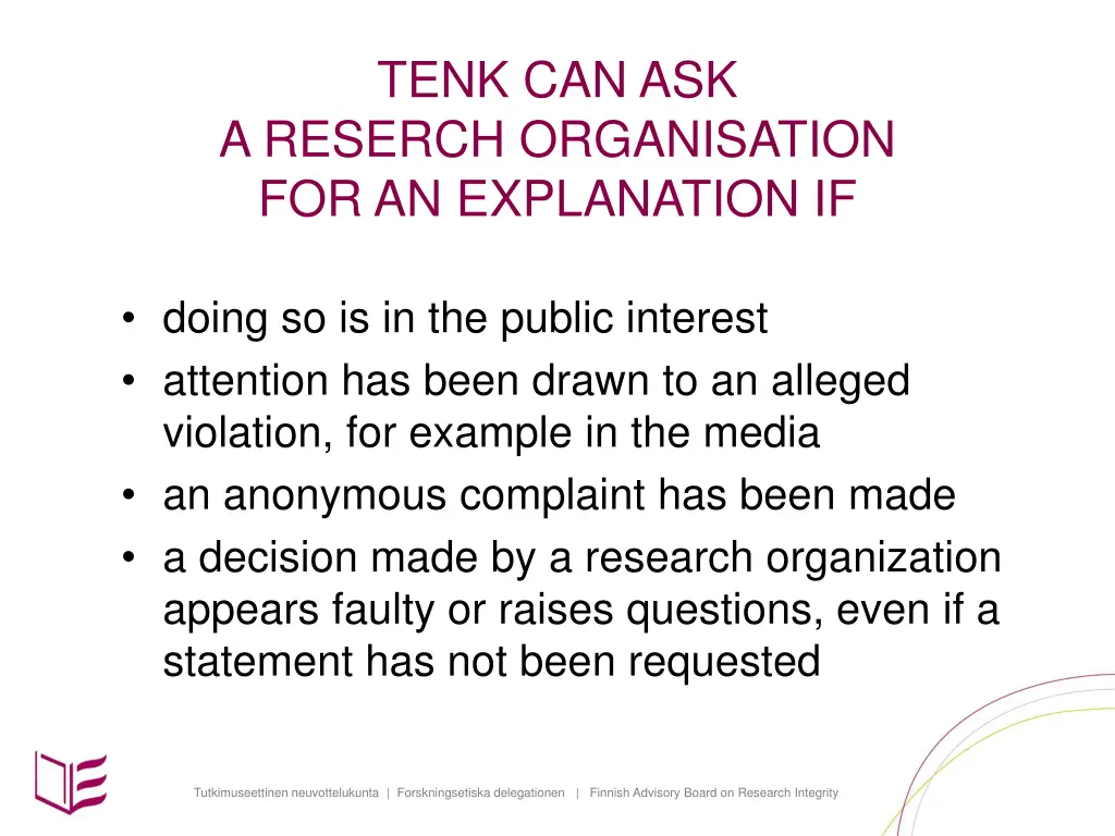 tenk can ask a reserch organisation