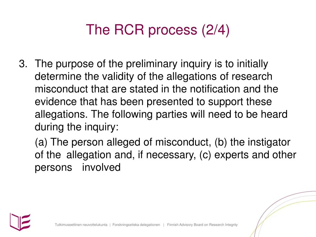 the rcr process 2 4