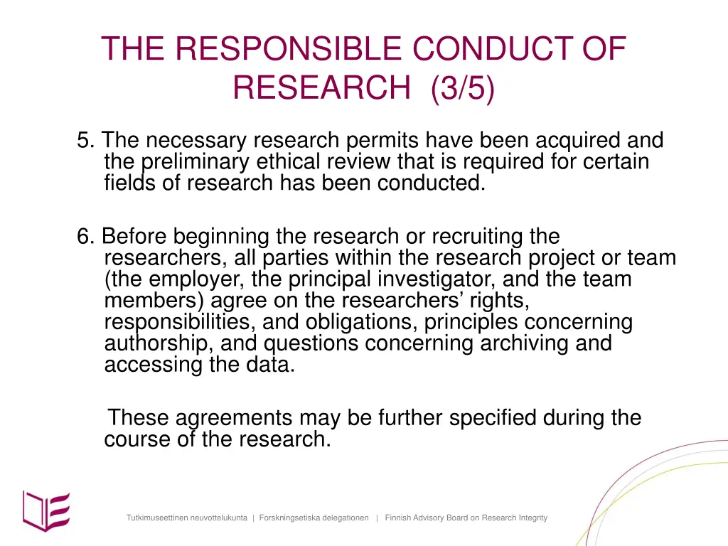 the responsible conduct of research 3 5