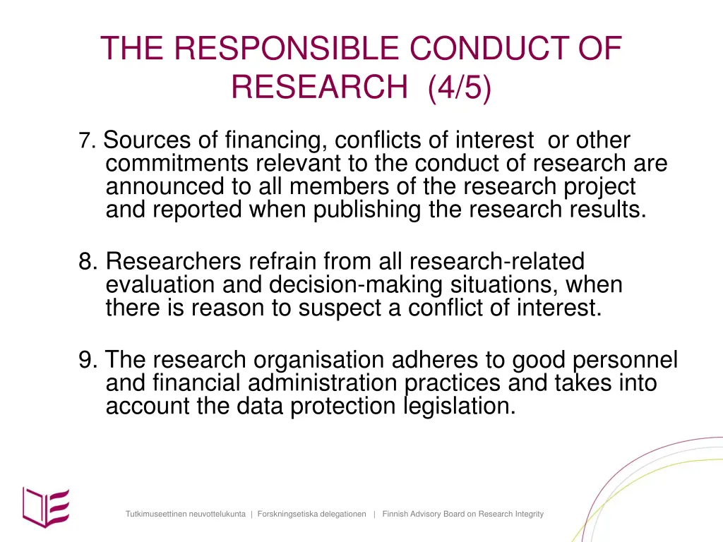 the responsible conduct of research 4 5