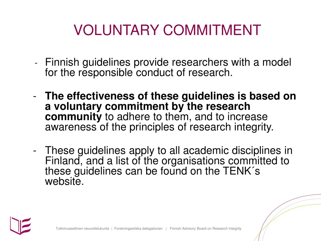 voluntary commitment