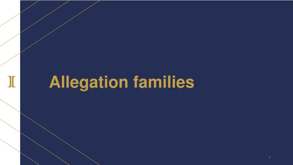 allegation families