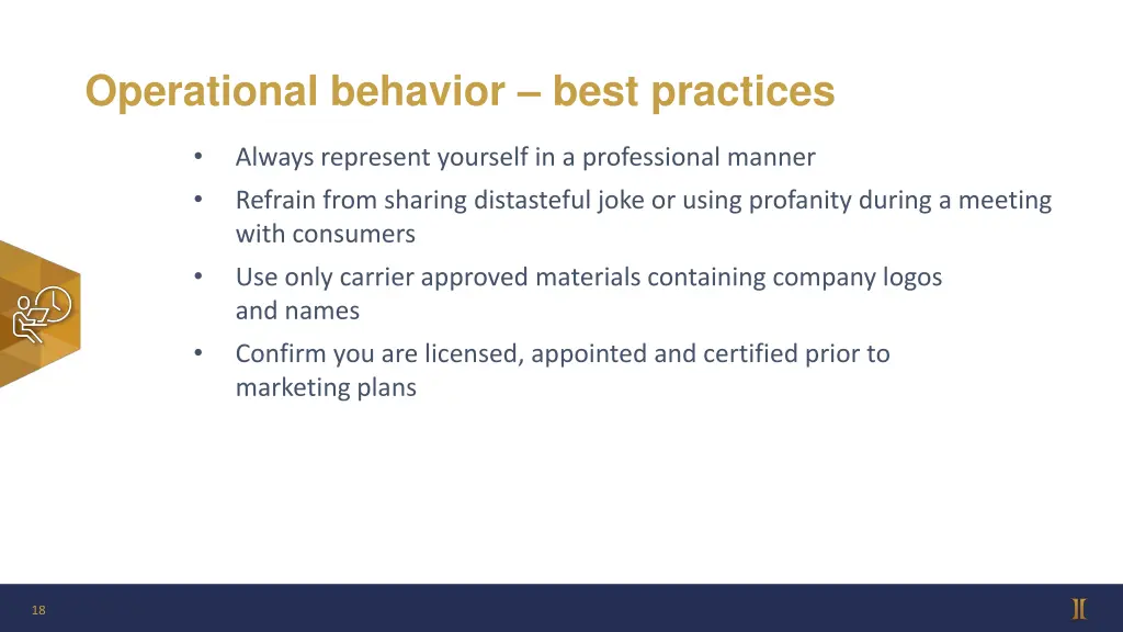 operational behavior best practices