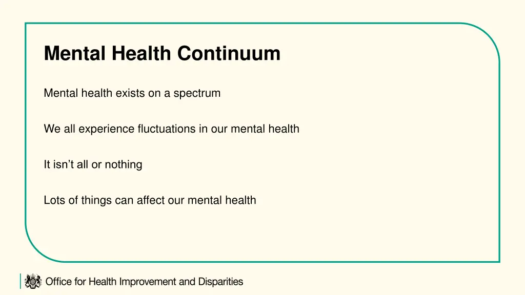 mental health continuum