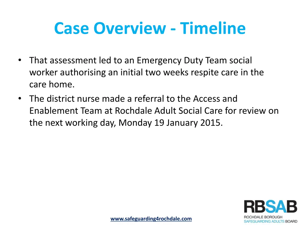 case overview timeline 1