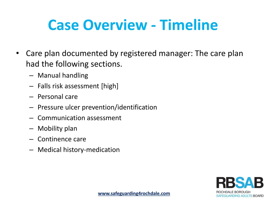 case overview timeline 3