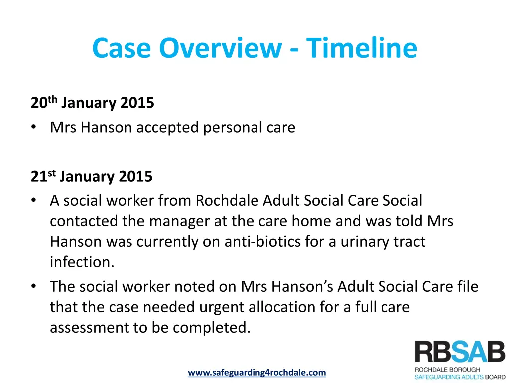 case overview timeline 6