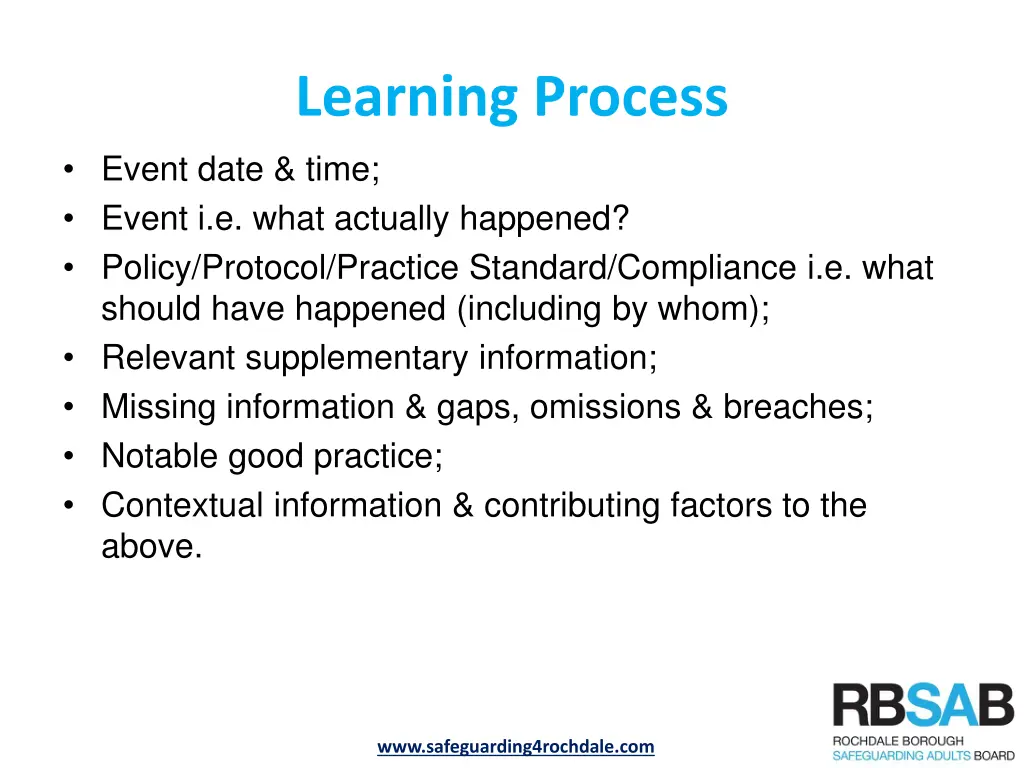 learning process