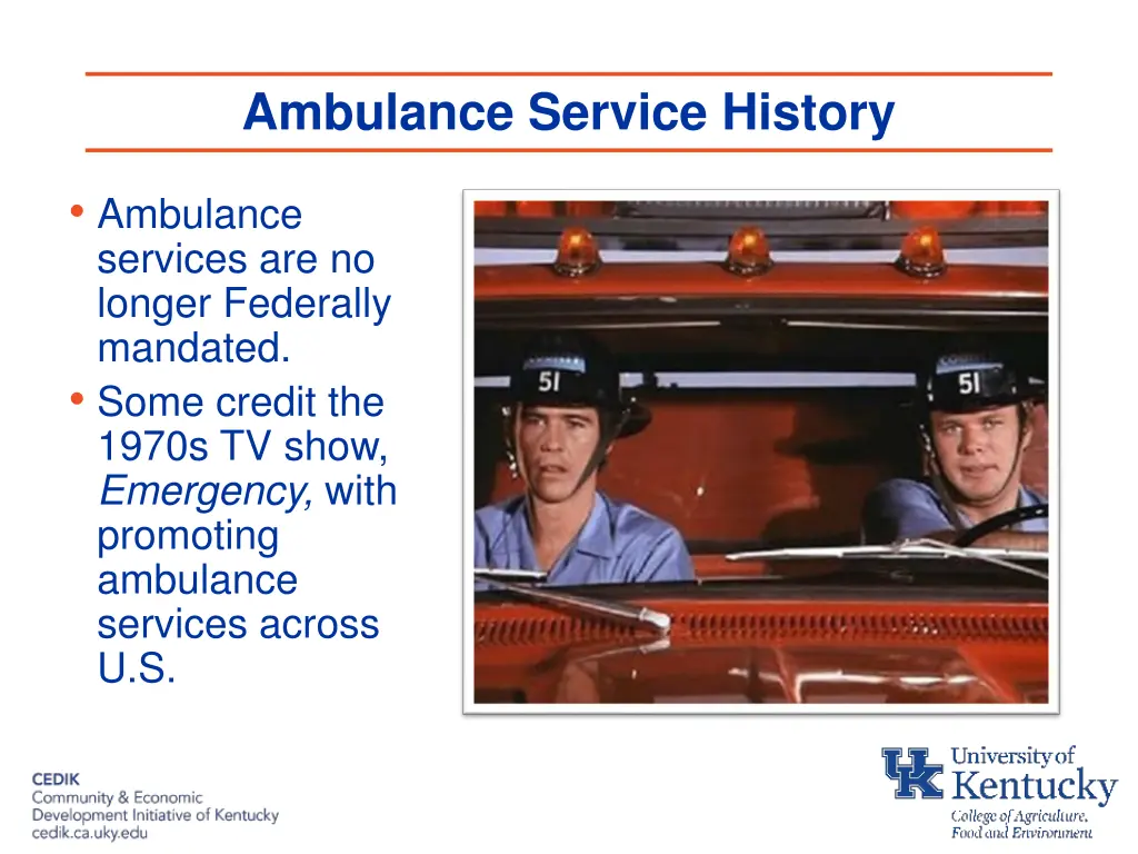ambulance service history