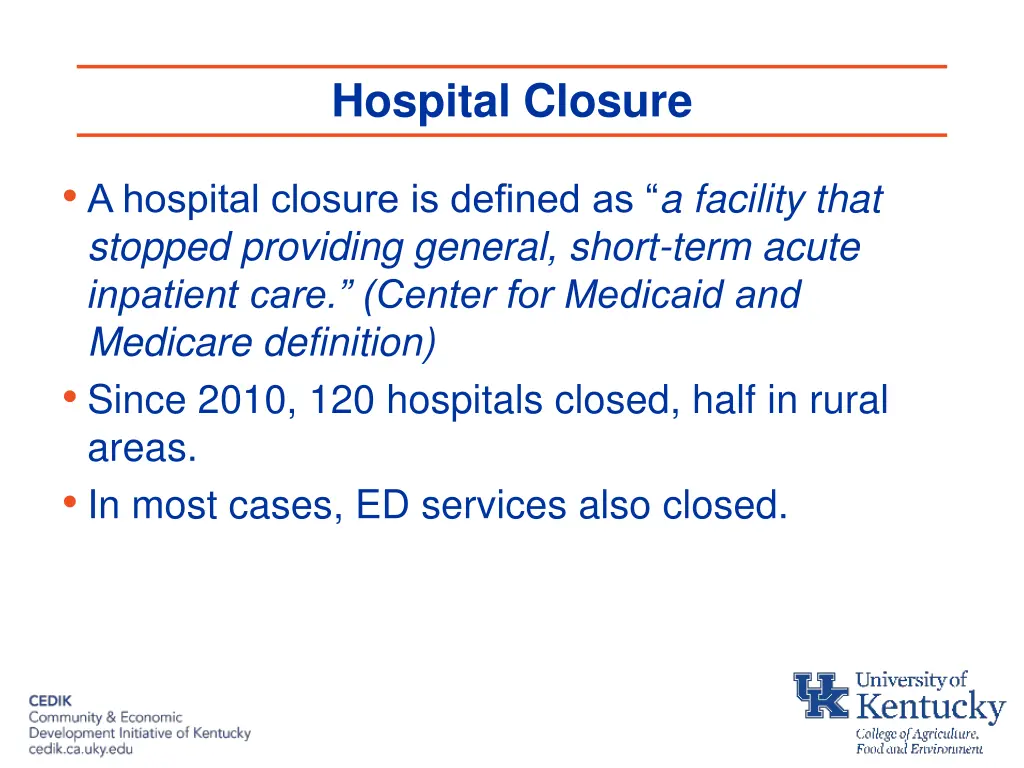 hospital closure