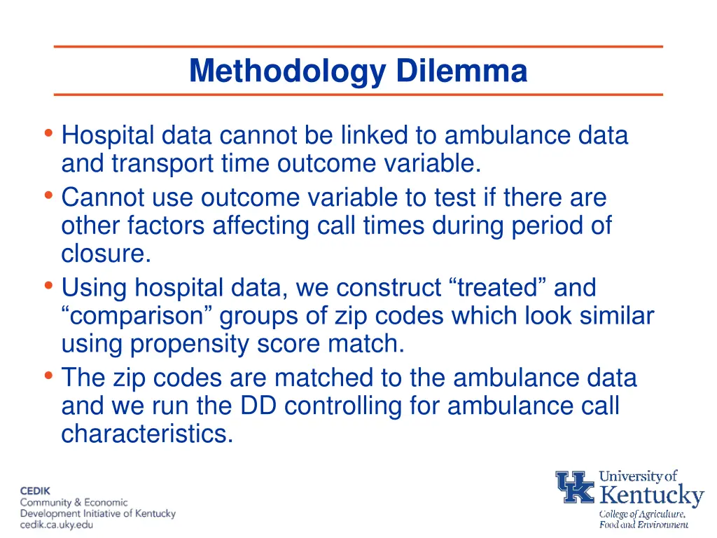 methodology dilemma
