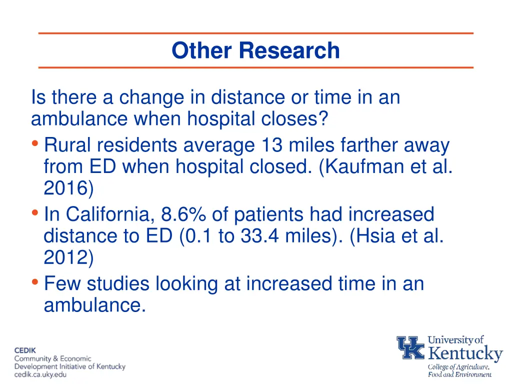 other research