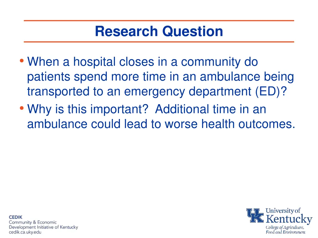 research question