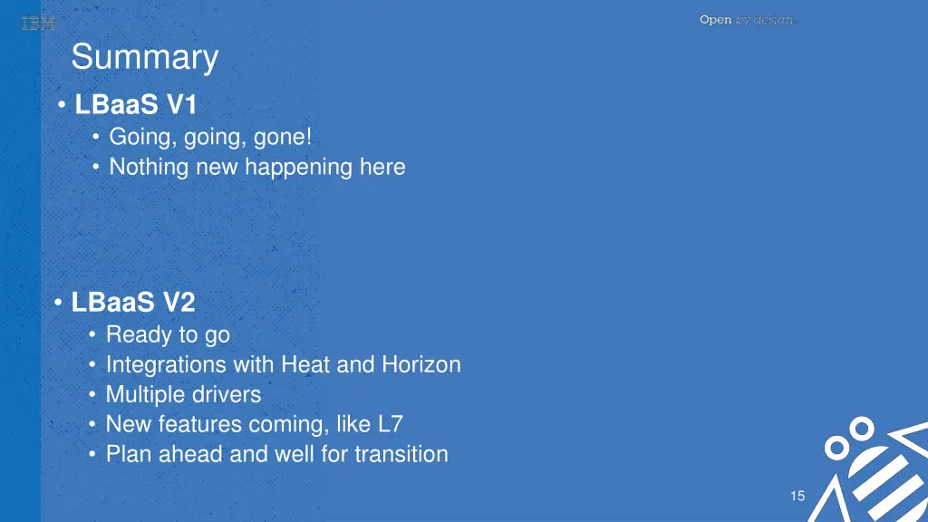 summary lbaas v1 going going gone nothing