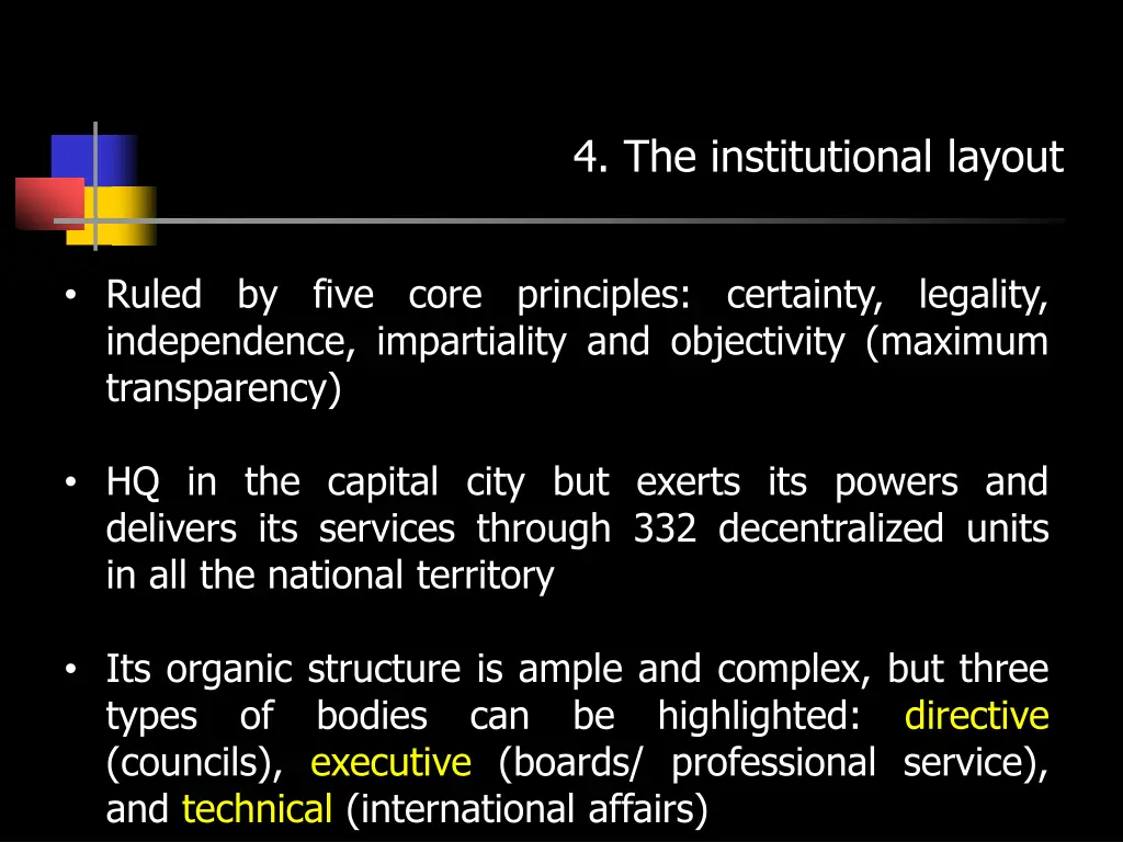 4 the institutional layout 1