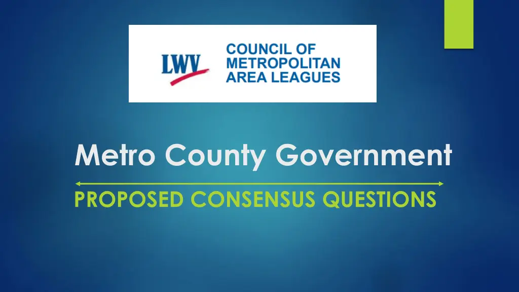 metro county government 1