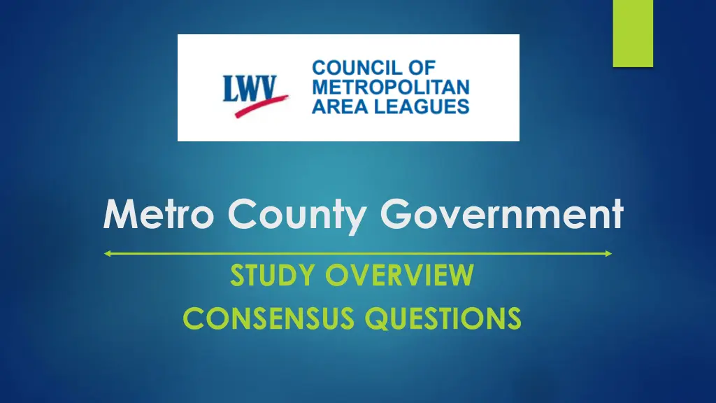 metro county government