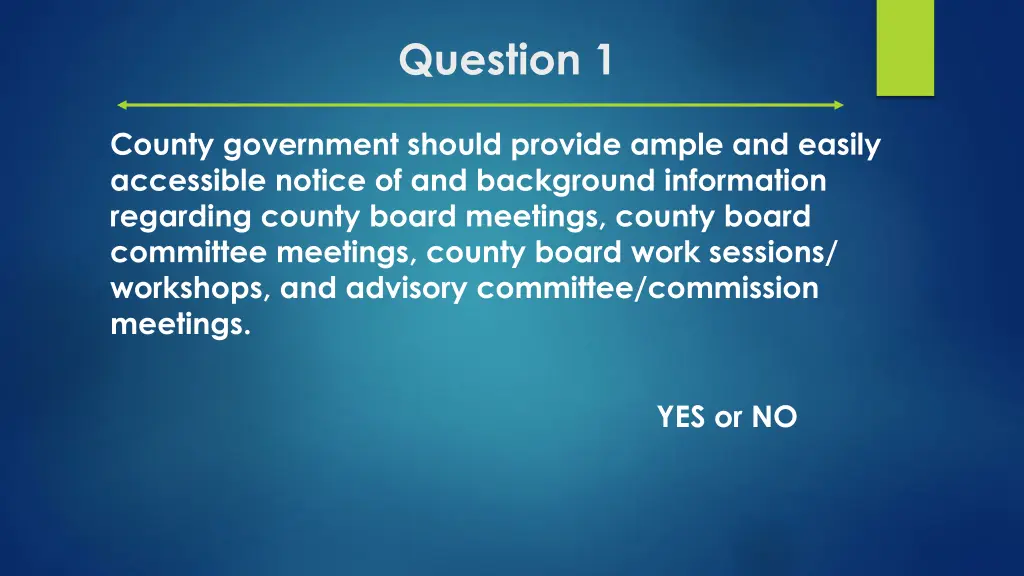 question 1