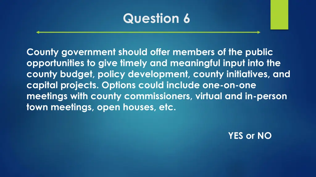 question 6