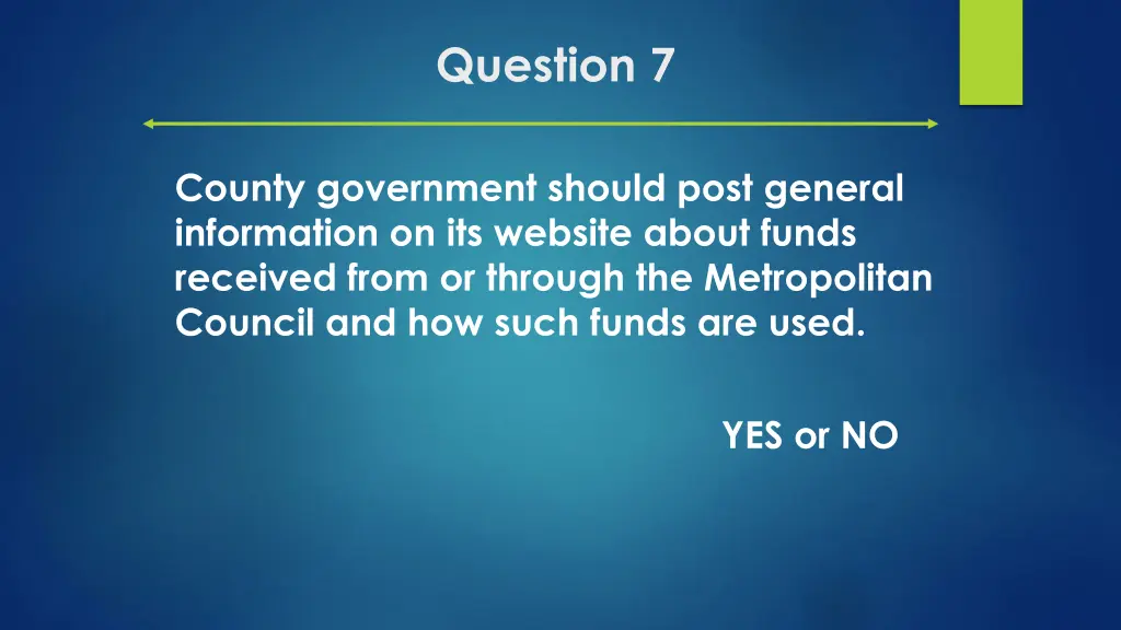 question 7