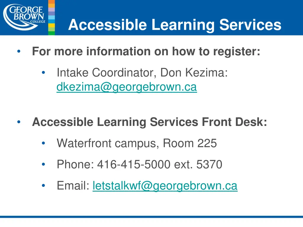 accessible learning services