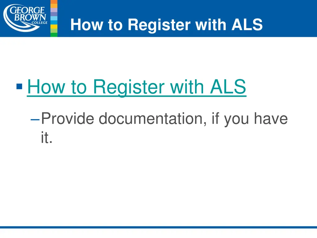 how to register with als