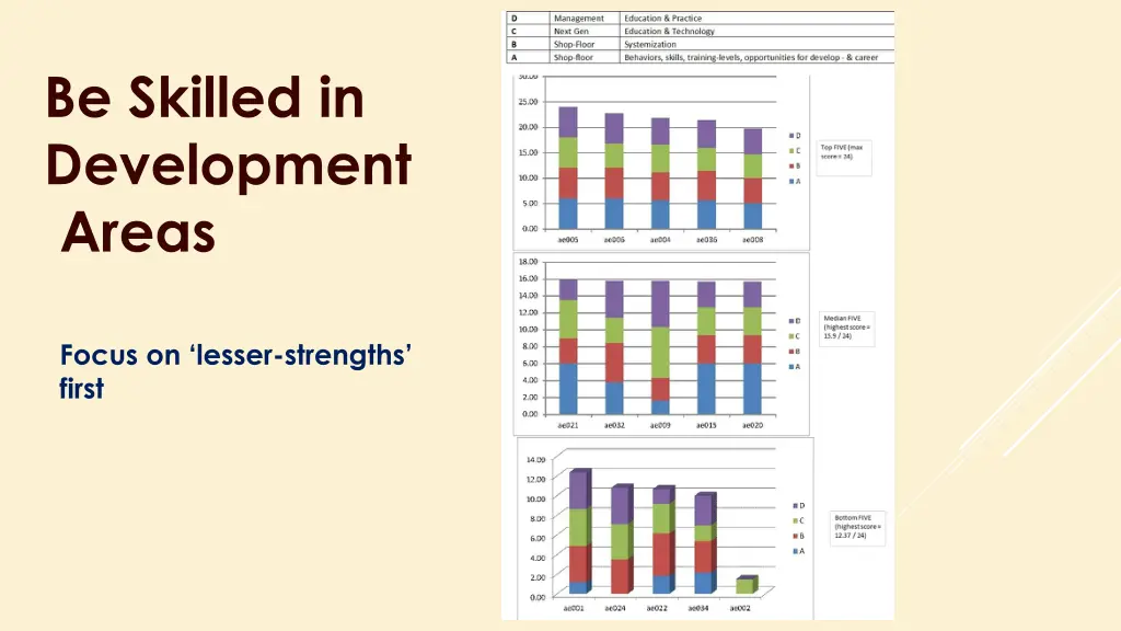 be skilled in development areas 1