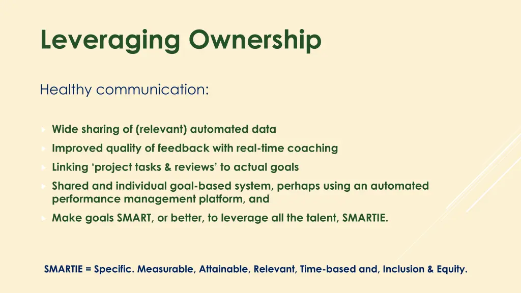 leveraging ownership