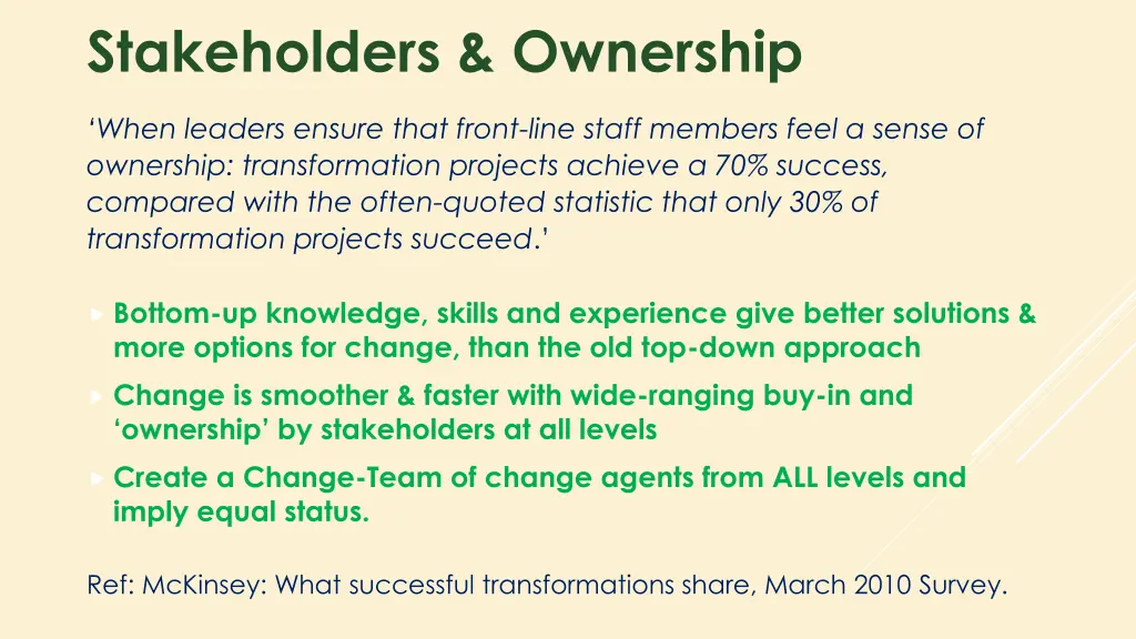 stakeholders ownership