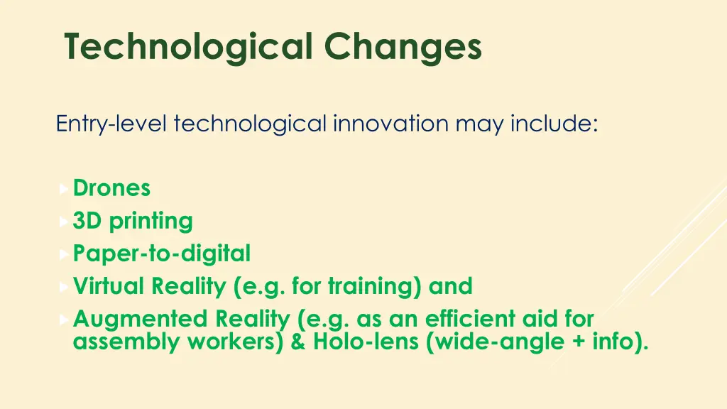technological changes 1