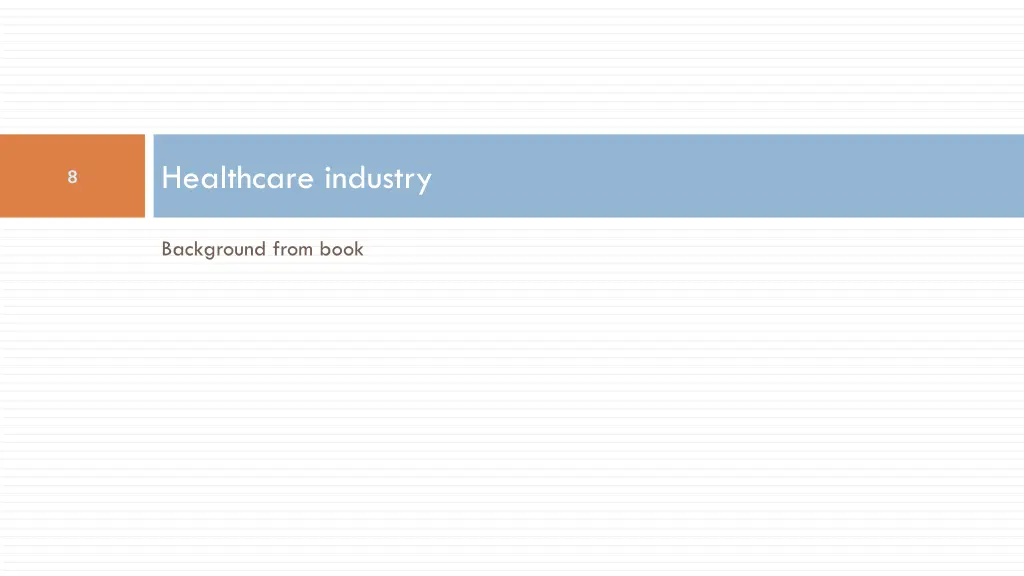 healthcare industry