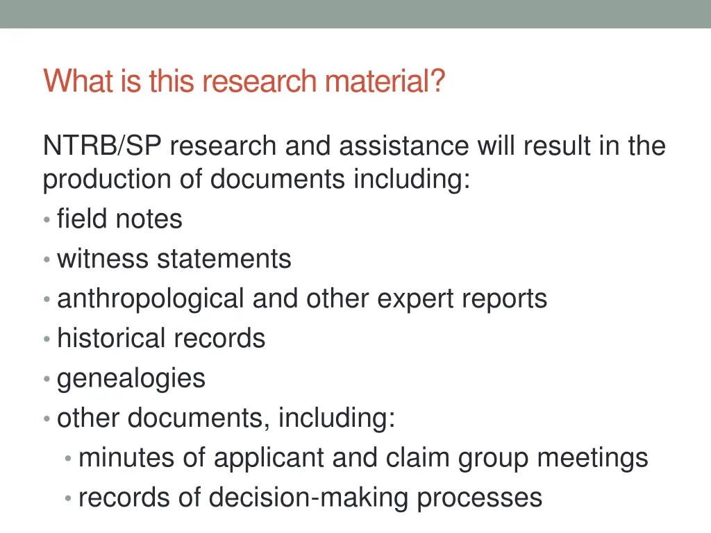 what is this research material