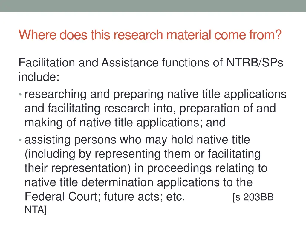 where does this research material come from