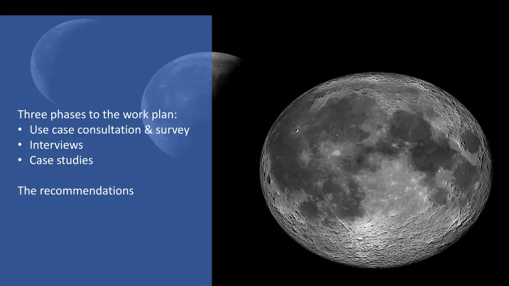three phases to the work plan use case