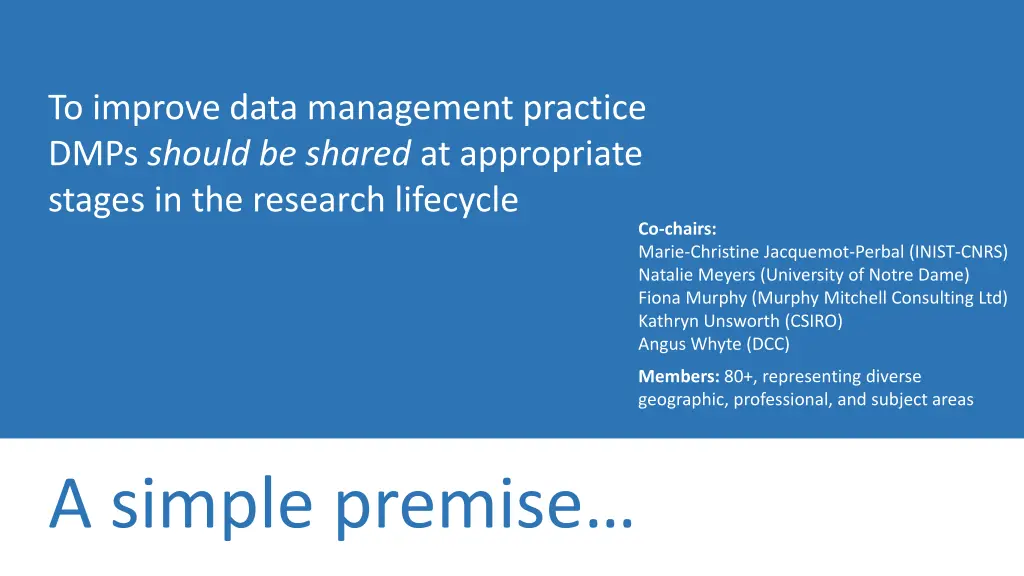 to improve data management practice dmps should