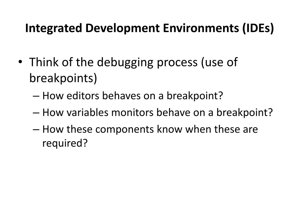integrated development environments ides