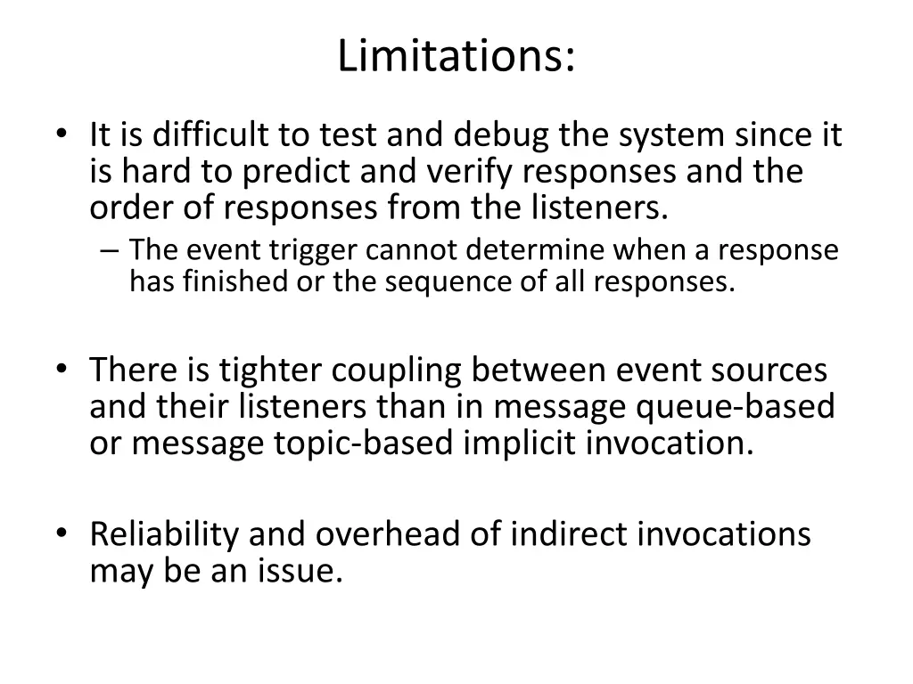 limitations